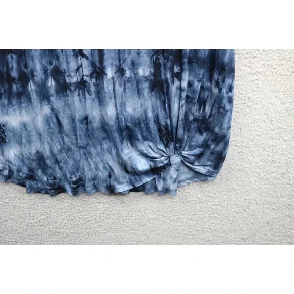 Simply Southern Tye Dye Maxi Dress-Medium-Blue-Rayon - Picture 6 of 8